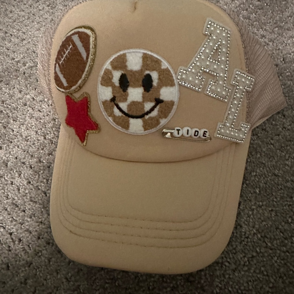 Tan Embellished Women's Hat - Picture 5 of 5